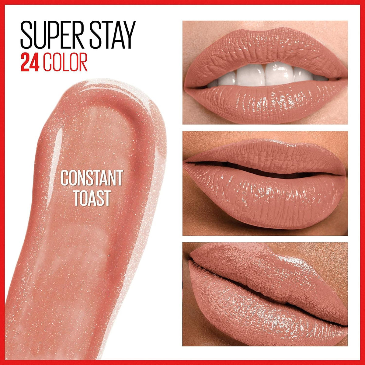 Long Lasting Liquid Lipstick - 24 Hour, Hydrating, No Transfer - Constant Toast
