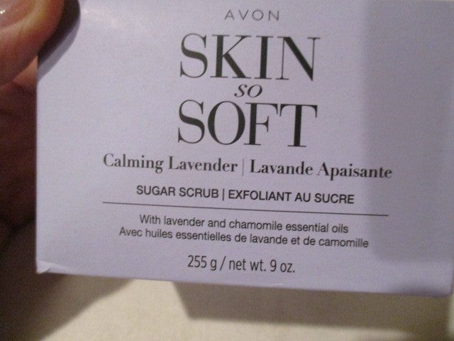 AVON Skin-So-Soft Calming Lavender Sugar Scrub w/Chamomile &