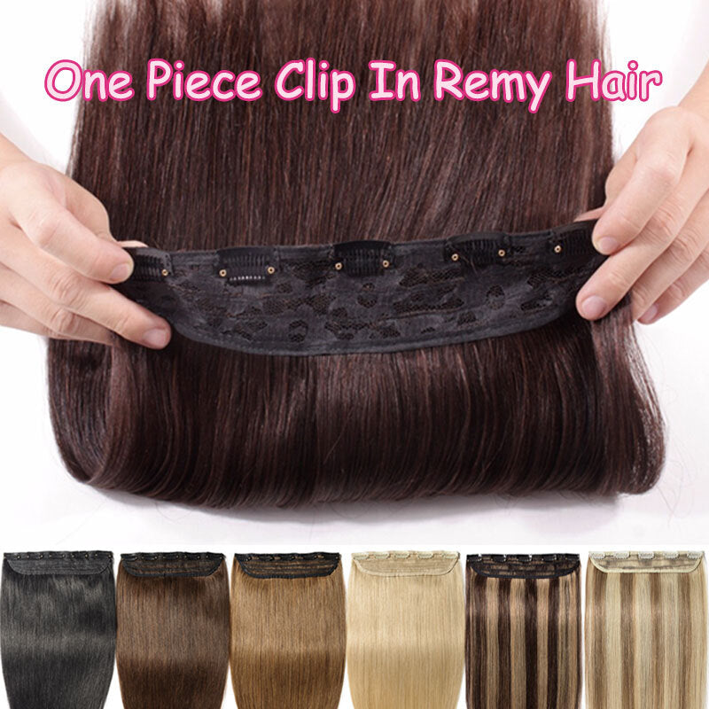 Remy Human Hair Clip-In Extensions 24 Inches Multiple Colors & Thicknesses