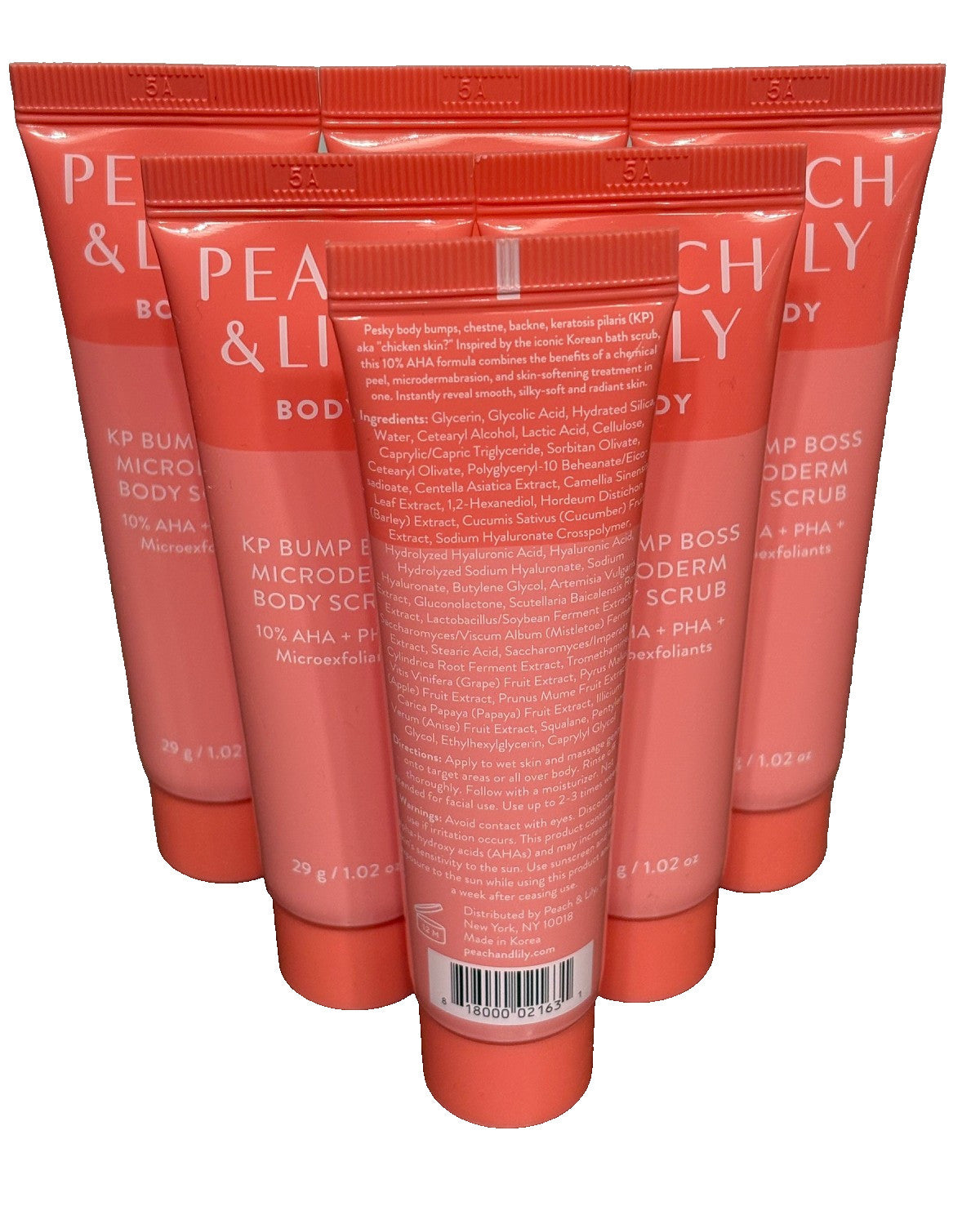 Peach & Lily Bump Boss Microderm Body Scrub Set - 6 x 1.02 oz