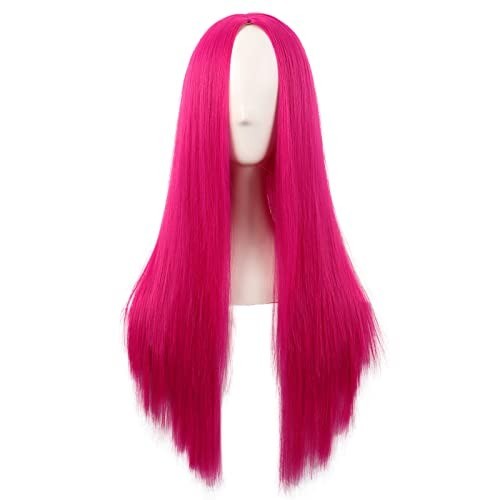 Long Straight Synthetic Wig - Heat Resistant & Elegant 28 Inch Style