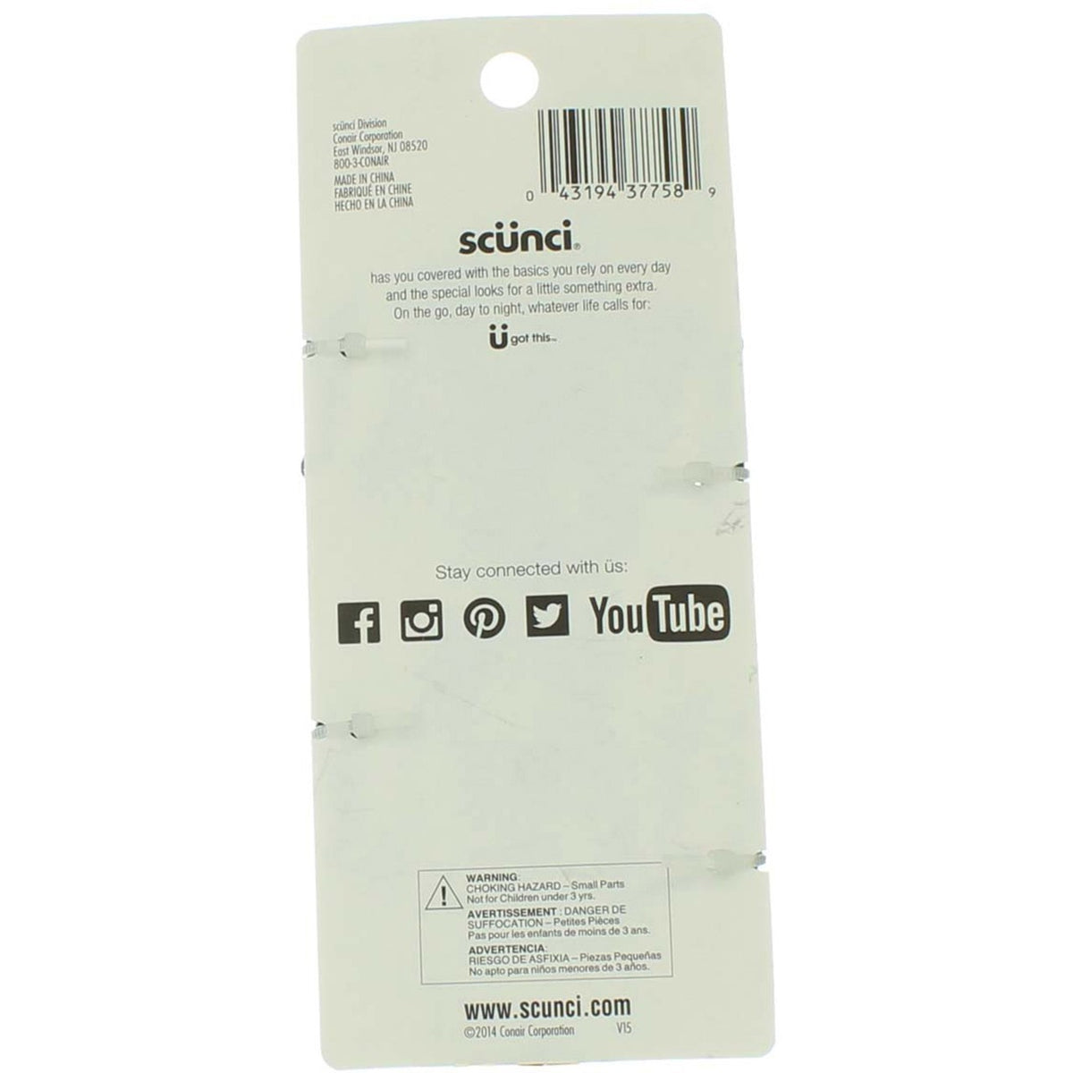 No Slip Grip Jaw Clips - 3 Pack Black