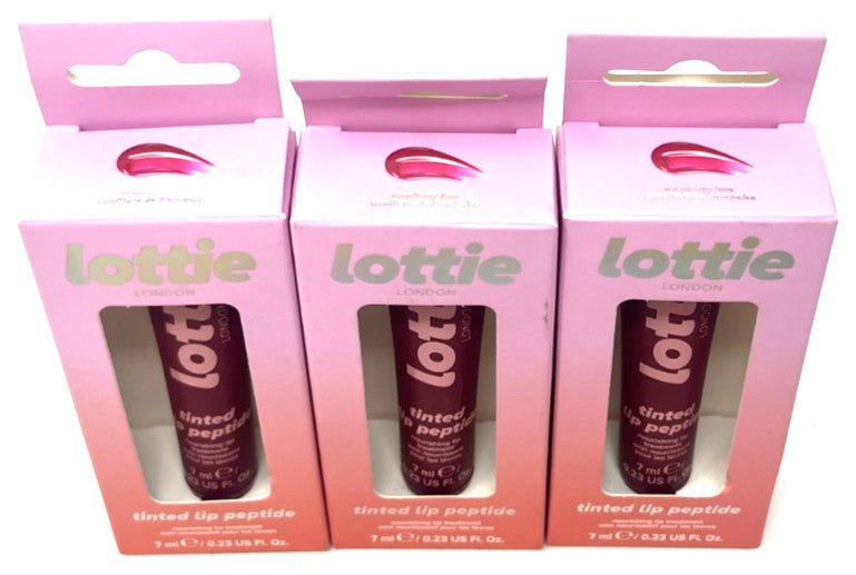 Lottie Tinted Lip Peptide Nourishing Lip Treatment Set - Raspberry Jam