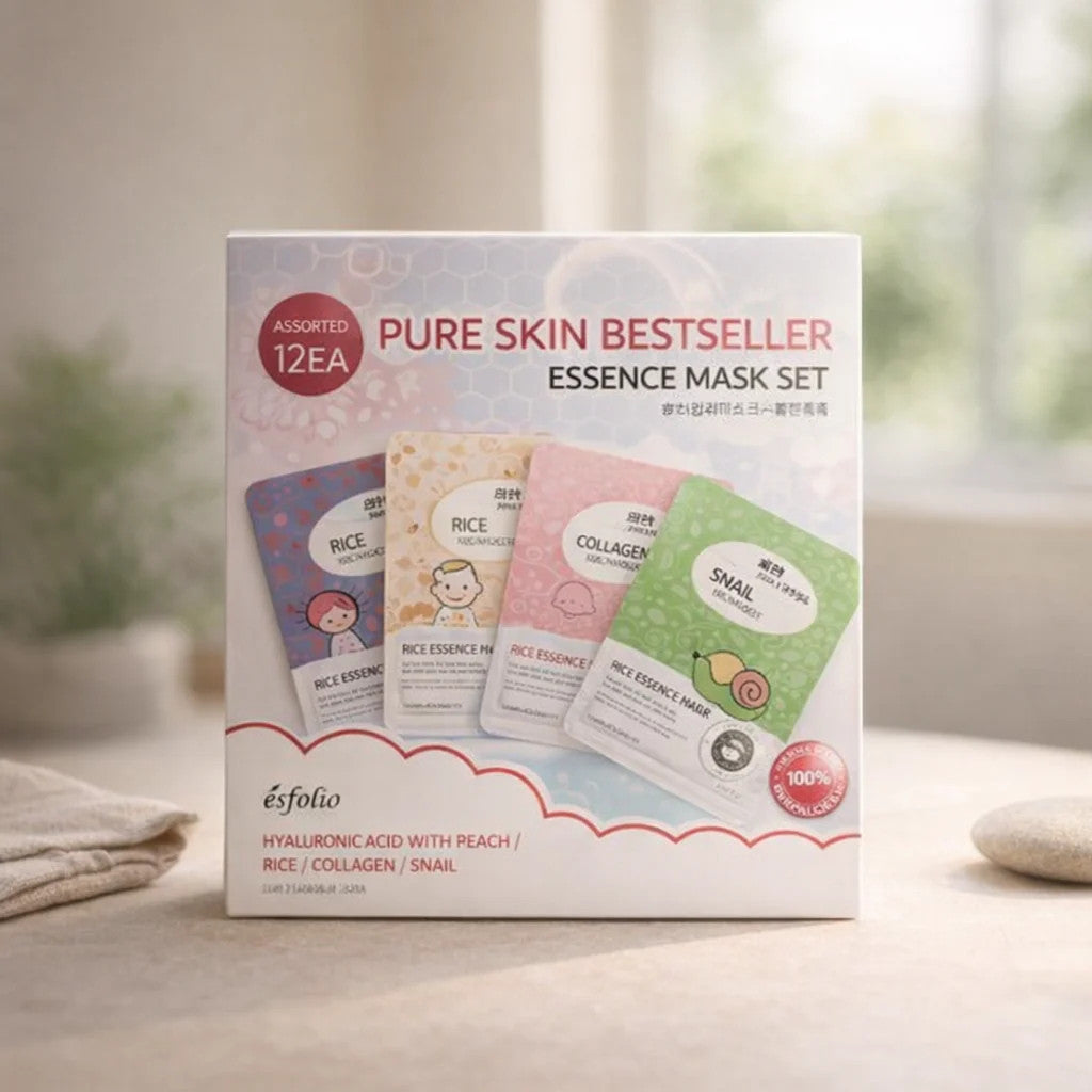 Hydrating Sheet Mask Set | Hyaluronic Acid & Snail Essence