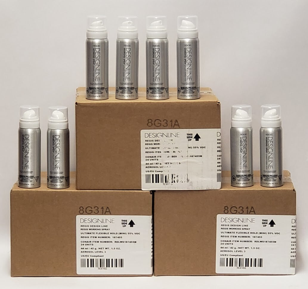 24 Pack Travel Size Flexible Hold Hair Spray - Ultimate Styling & Volume