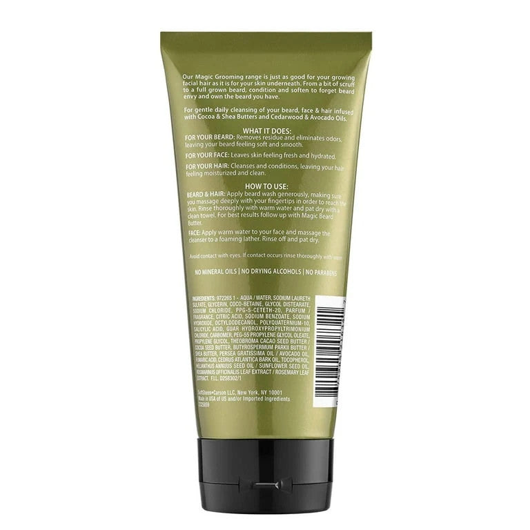 3-in-1 Men's Beard Face Hair Wash - Moisturizing Cleansing Solution