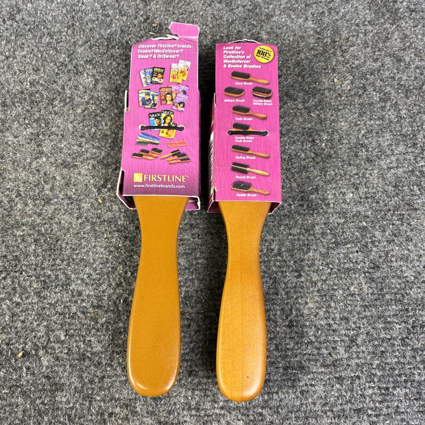 Lot of 2 Styling Brushes for All Hair Types - Smooth & Style