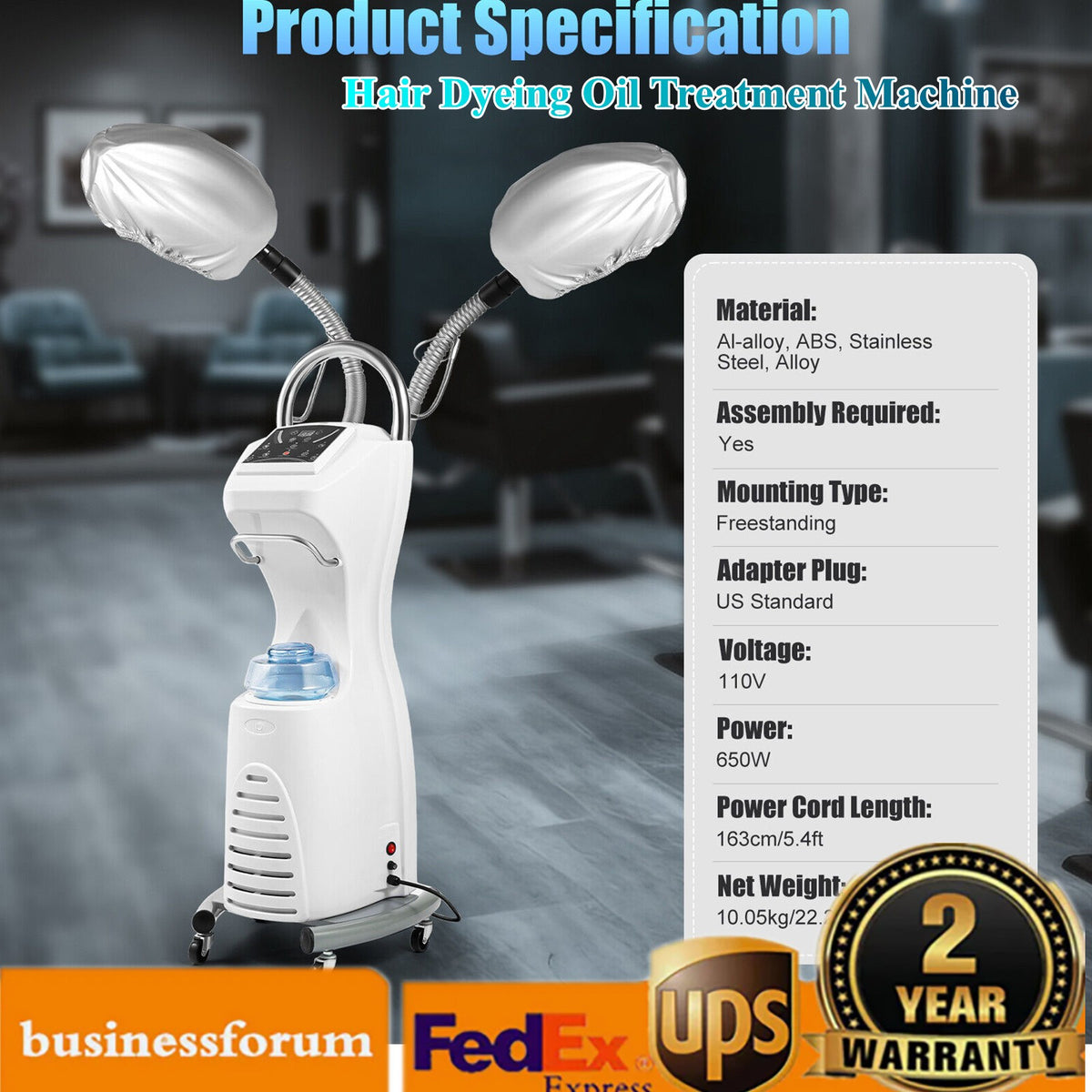 Hair Steamer Nano Anion Oil Treatment Machine 700W for Hair Coloring & Care