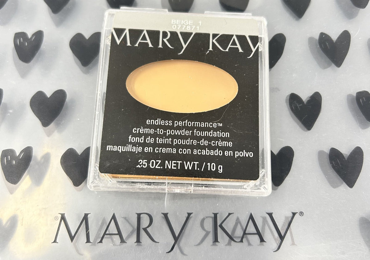 Cream-to-Powder Foundation Beige 1 - Long-Lasting Face Makeup, 0.35 oz