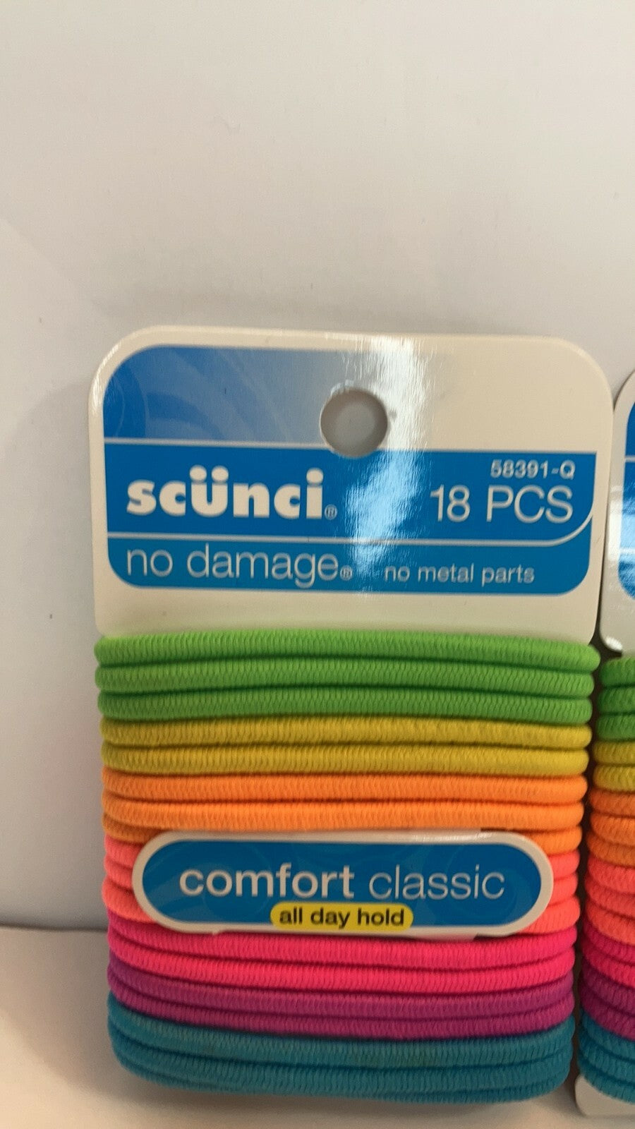 Scunci No Damage All Day Hold Hair Ties Ponytail Holder Elastics