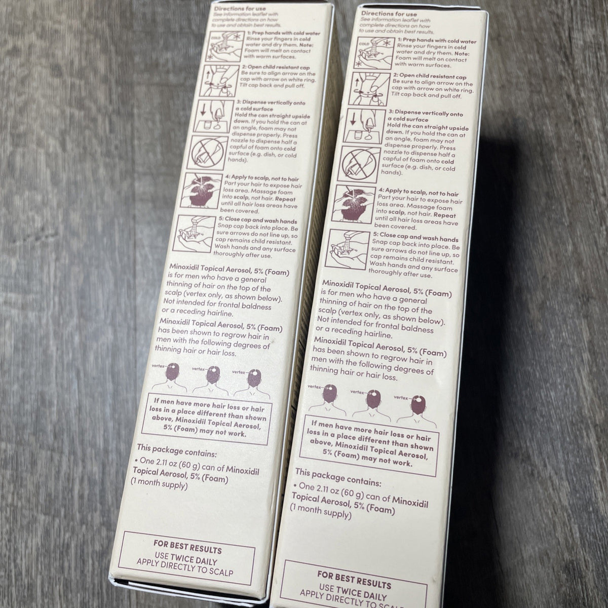 Hair Regrowth Treatment for Men 2.11oz - 2 Pack