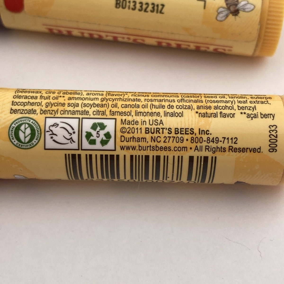 Burt's Bees Rejuvenating Lip Balm with Acai Berry - Sealed Discontinued