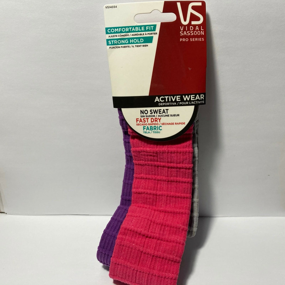 Vidal Sassoon Active Wear No Sweat Fast Dry Strong Hold Headband Hair