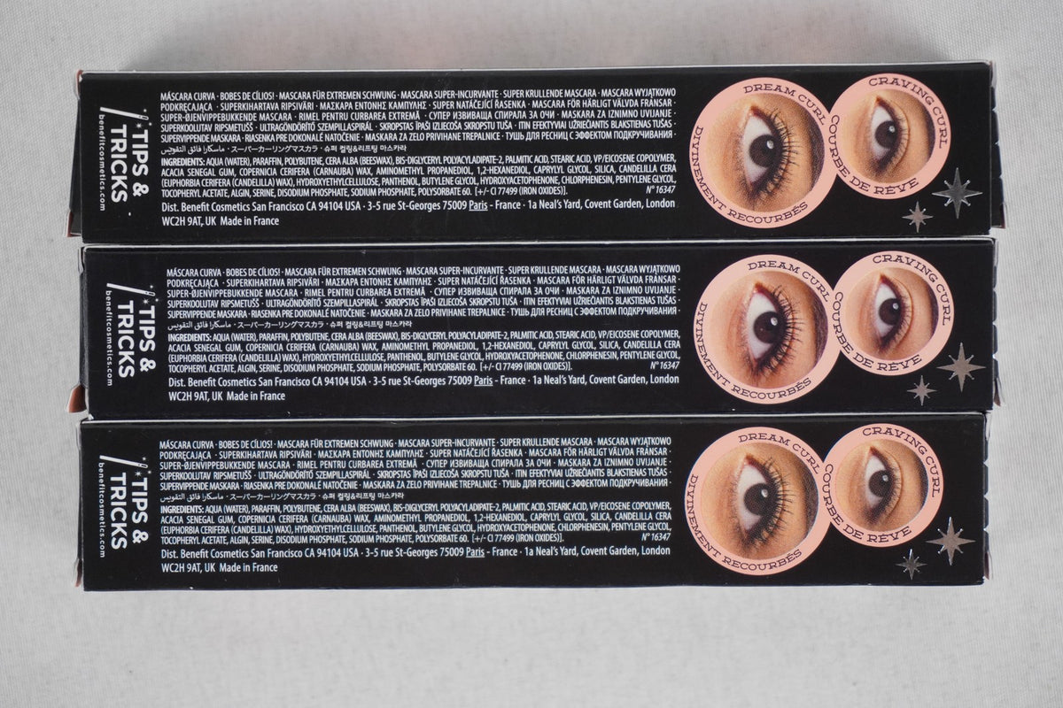 Benefit Longwear Curling & Lifting Mascara Set of 3 - Clump-Free Formula