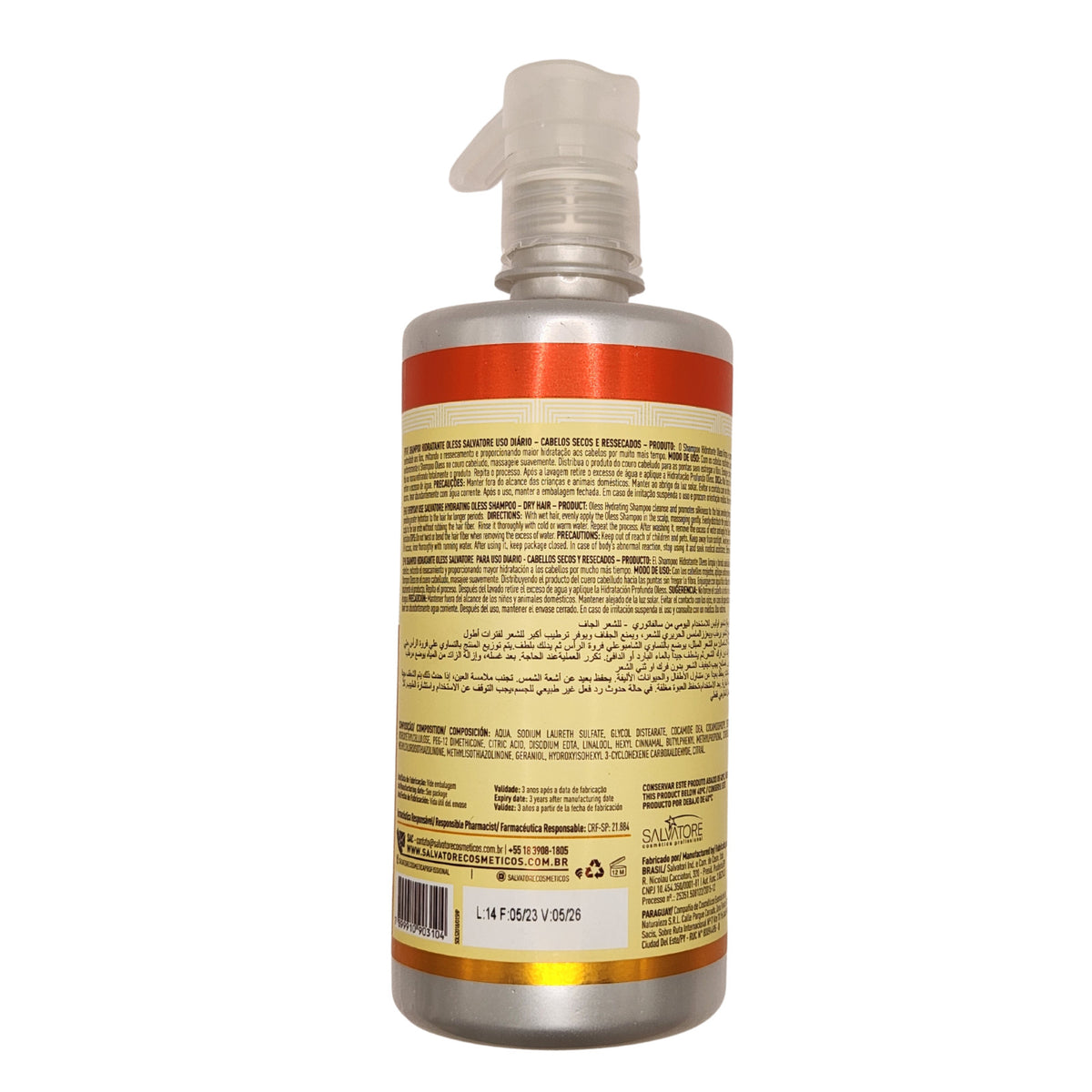 Hydrating Hair Shampoo for Dry Hair with Argan & Macadamia Oils - 16.2 Fl Oz