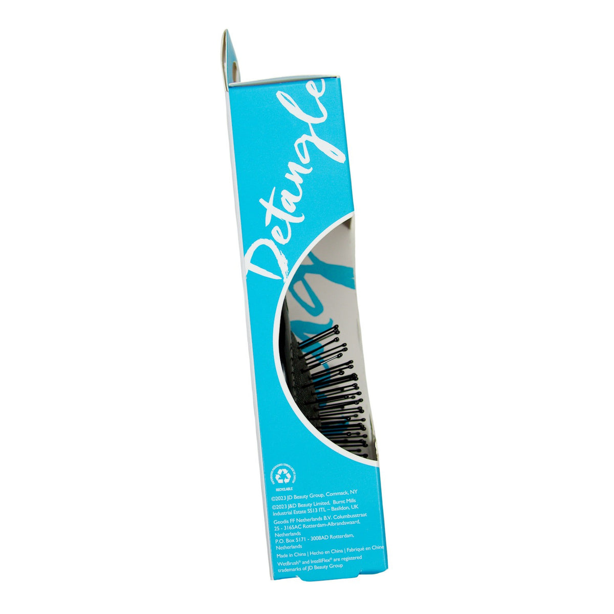 Mini Detangler Hair Brush with IntelliFlex Bristles - Travel Size Black