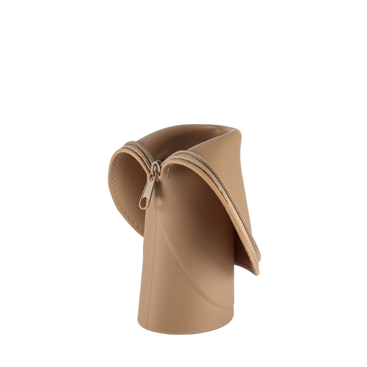 Travel Makeup Brush Holder Case - Silicone Portable Zipper
