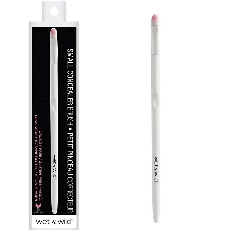 Small Concealer Brush for Under Eye & Eyebrows - Liquid & Powder Makeup