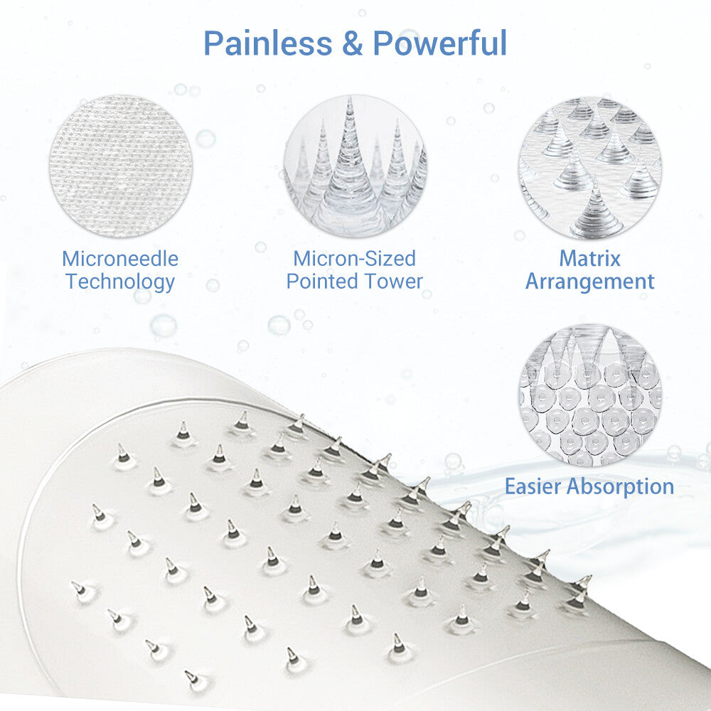 Hyaluronic Acid Microneedle Eye Patches for Wrinkle & Dark Circle Reduction