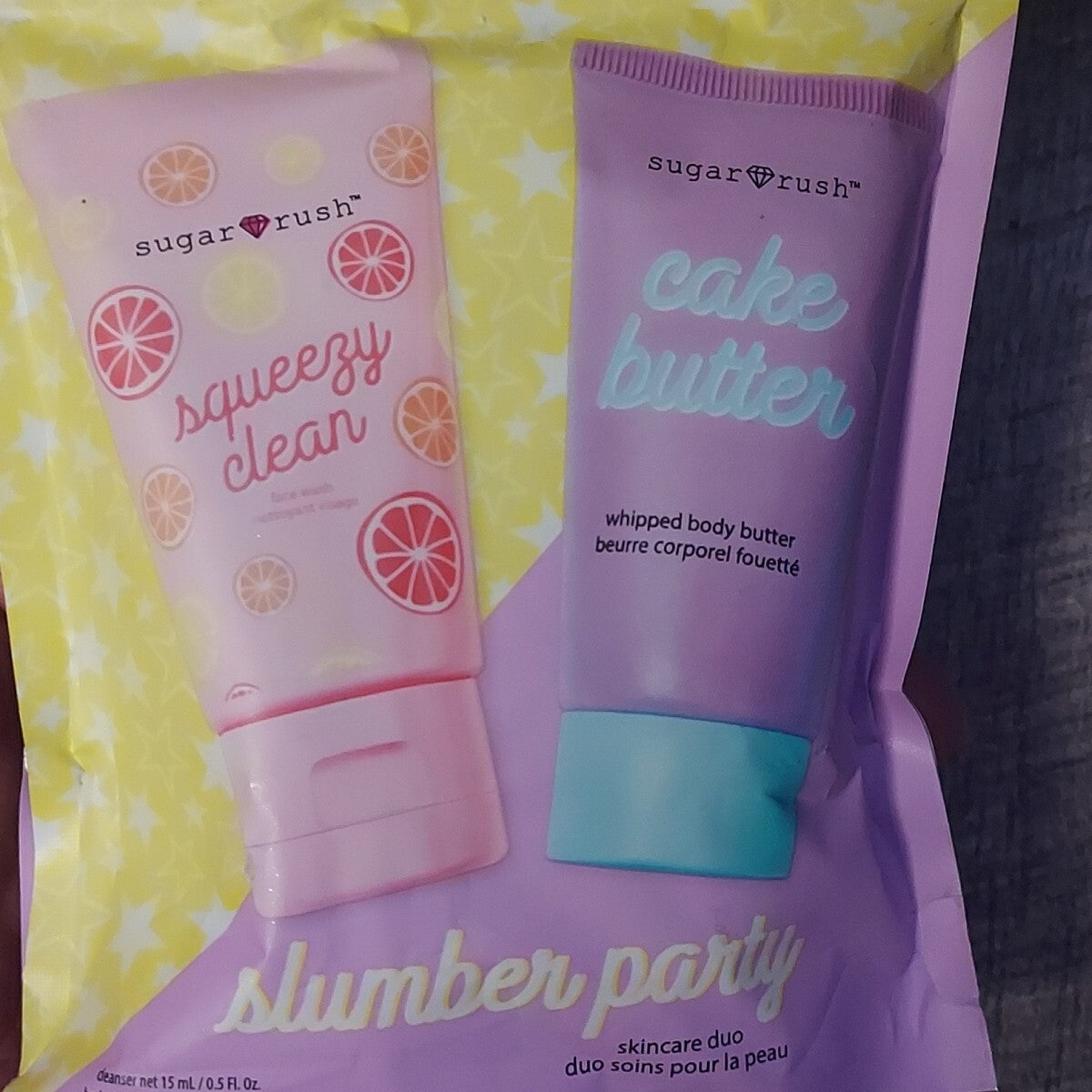Tarte Sugar Rush Slumber Party Skincare Duo - Sealed Bag, 0.5oz Cleanser & 0.7oz Body Butter
