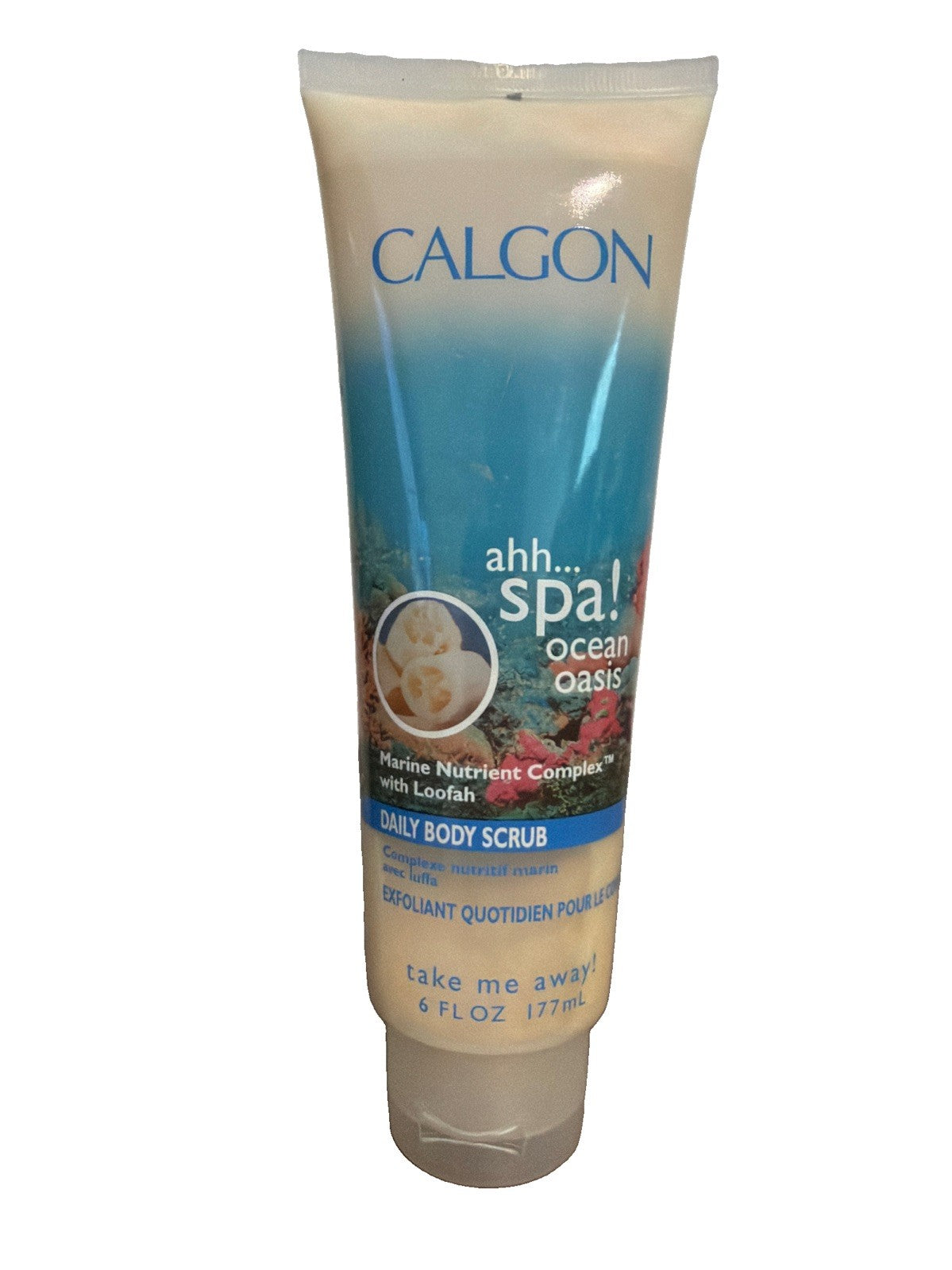Calgon AHH SPA OCEAN OASIS Marine Nutrient Complex Loofah Daily Body