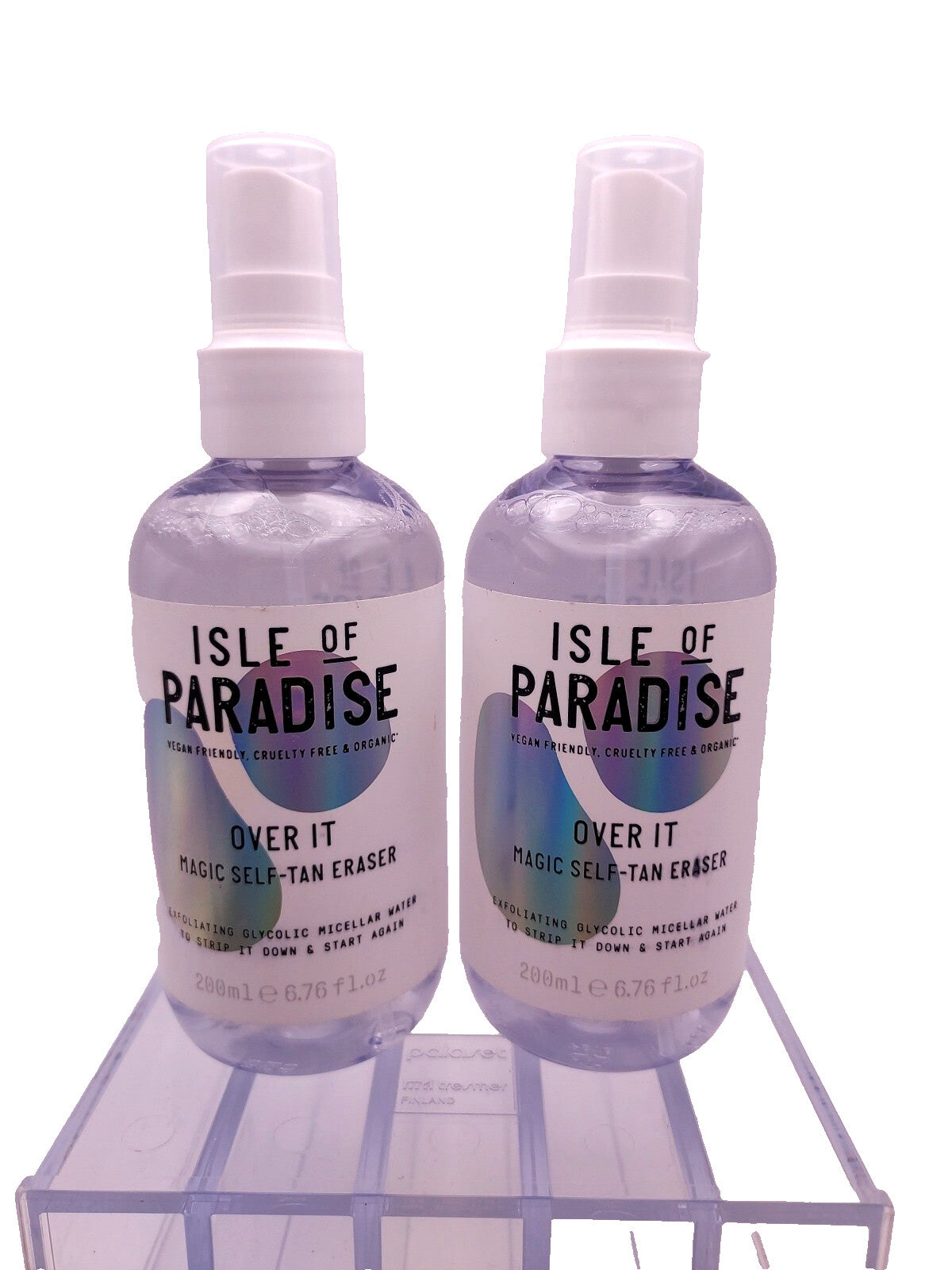 LOT OF 2 Isle Paradise Over It Magic Self Tan ERASER Exfoliating