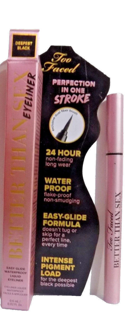 Waterproof Liquid Eyeliner Deep Black 0.6ml - Long-Lasting & Smudge-Proof