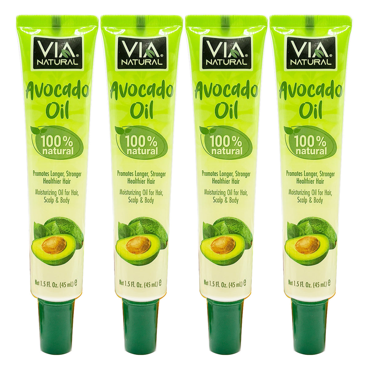 Natural Avocado Oil for Hair, Skin & Body - Pack of 2-6, 1.5oz Bottles