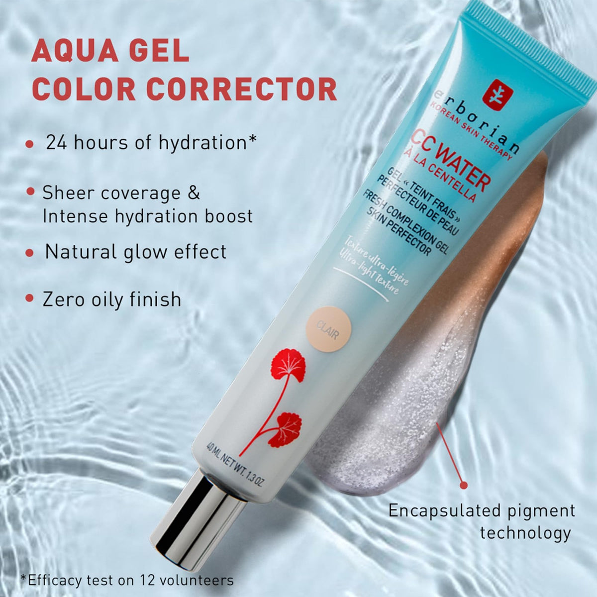 Lightweight Hydrating CC Water for Fair Skin - 1.3 oz