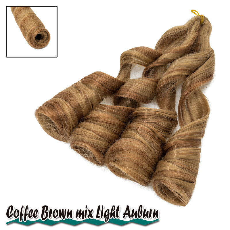 French Curl Braiding Hair Extensions - Pre-Stretched Synthetic 24 Inch