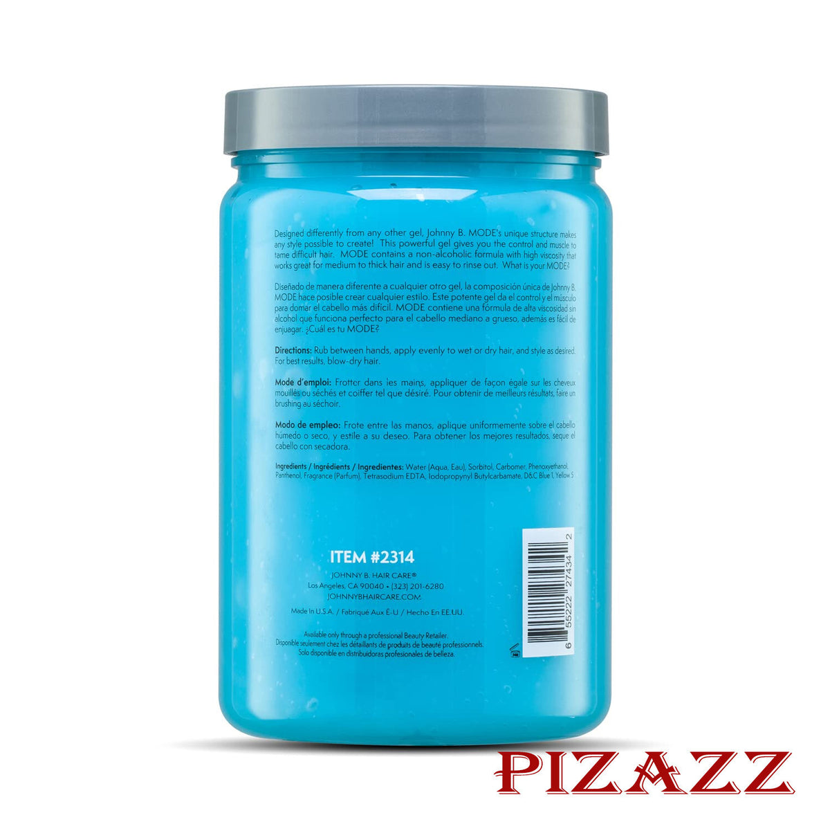 Strong Hold Hair Styling Gel 32 oz High Shine Hydrating & Flake-Free