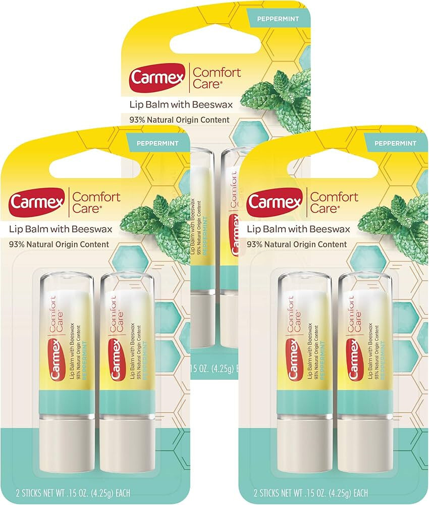 Lip Balm Pack - Mentholated Moisturizing Lip Care 6-Pack