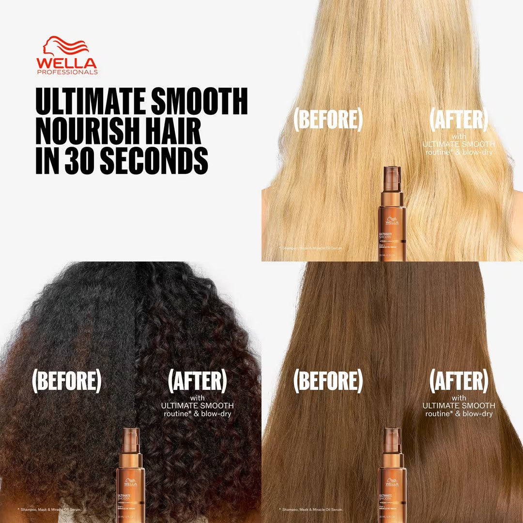 Hair Serum with Frizz Control & Heat Protection - Smoothing Oil for Dry & Frizzy Hair