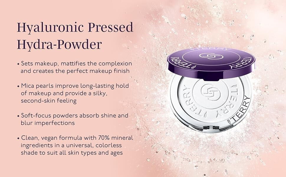 Hyaluronic Pressed Hydrating Face Powder - Translucent, Vegan, 7.5g