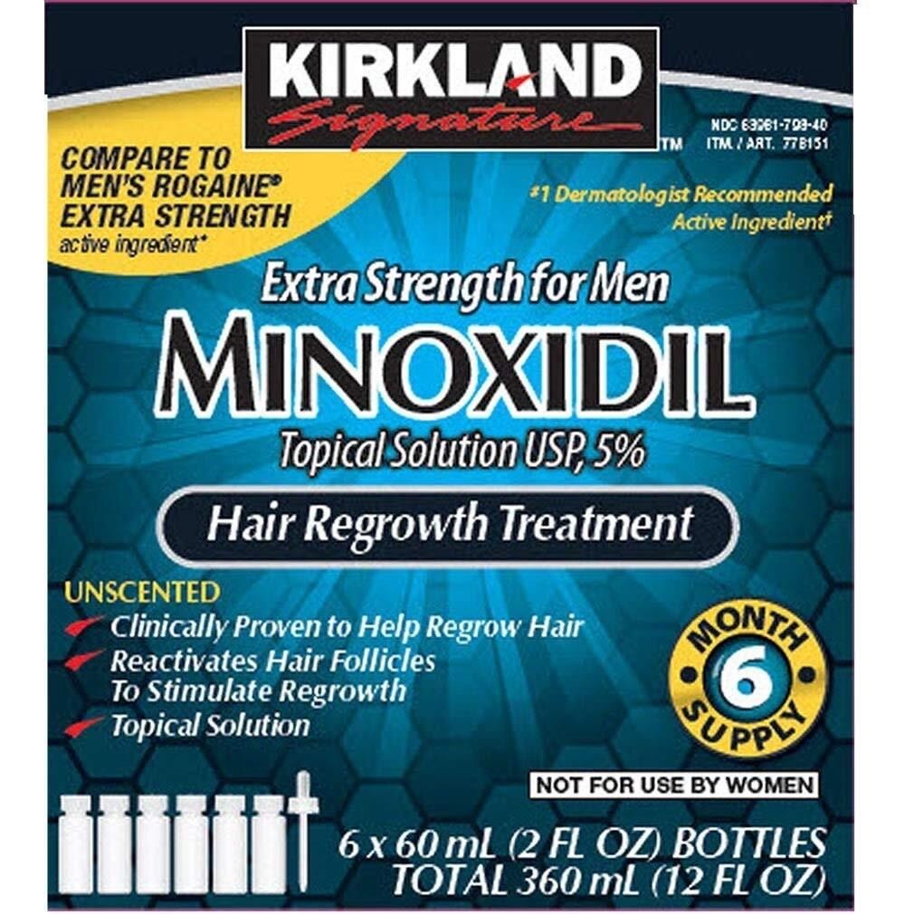 Minoxidil 5% Extra Strength Men's Hair Regrowth Treatment - 6 Month Supply