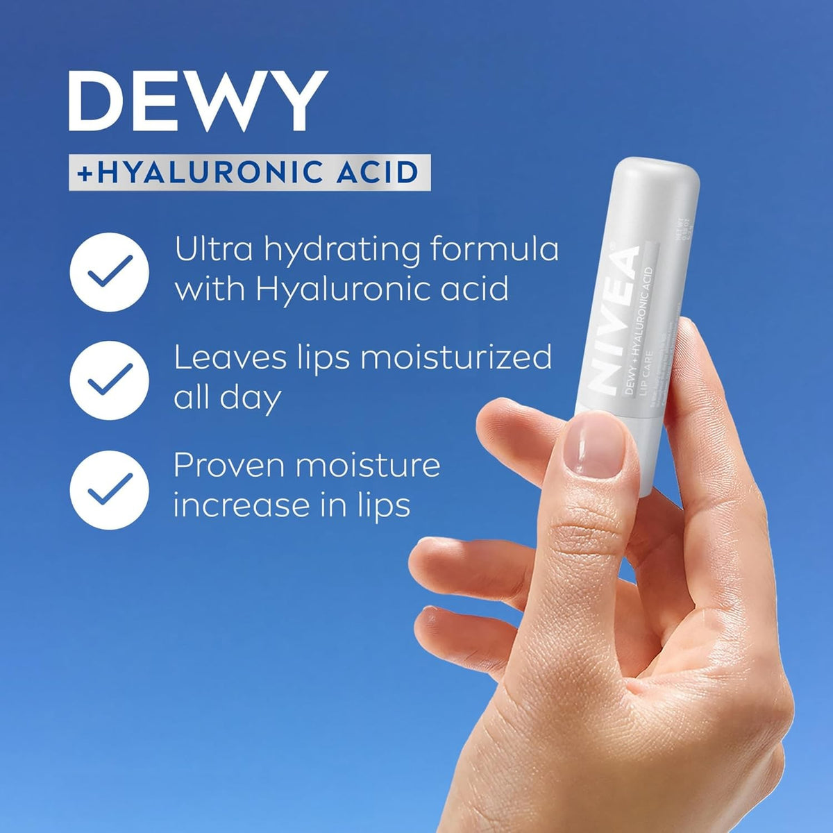 Hydrating Lip Balm with Hyaluronic Acid - 2 Pack, Dewy Finish
