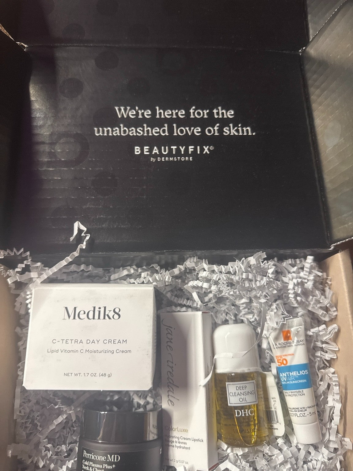 Skincare & Beauty Product Bundle - Hydrating, Nourishing, Sunscreen Includes Medik8, Perricone MD, DHC, Jane Iredale