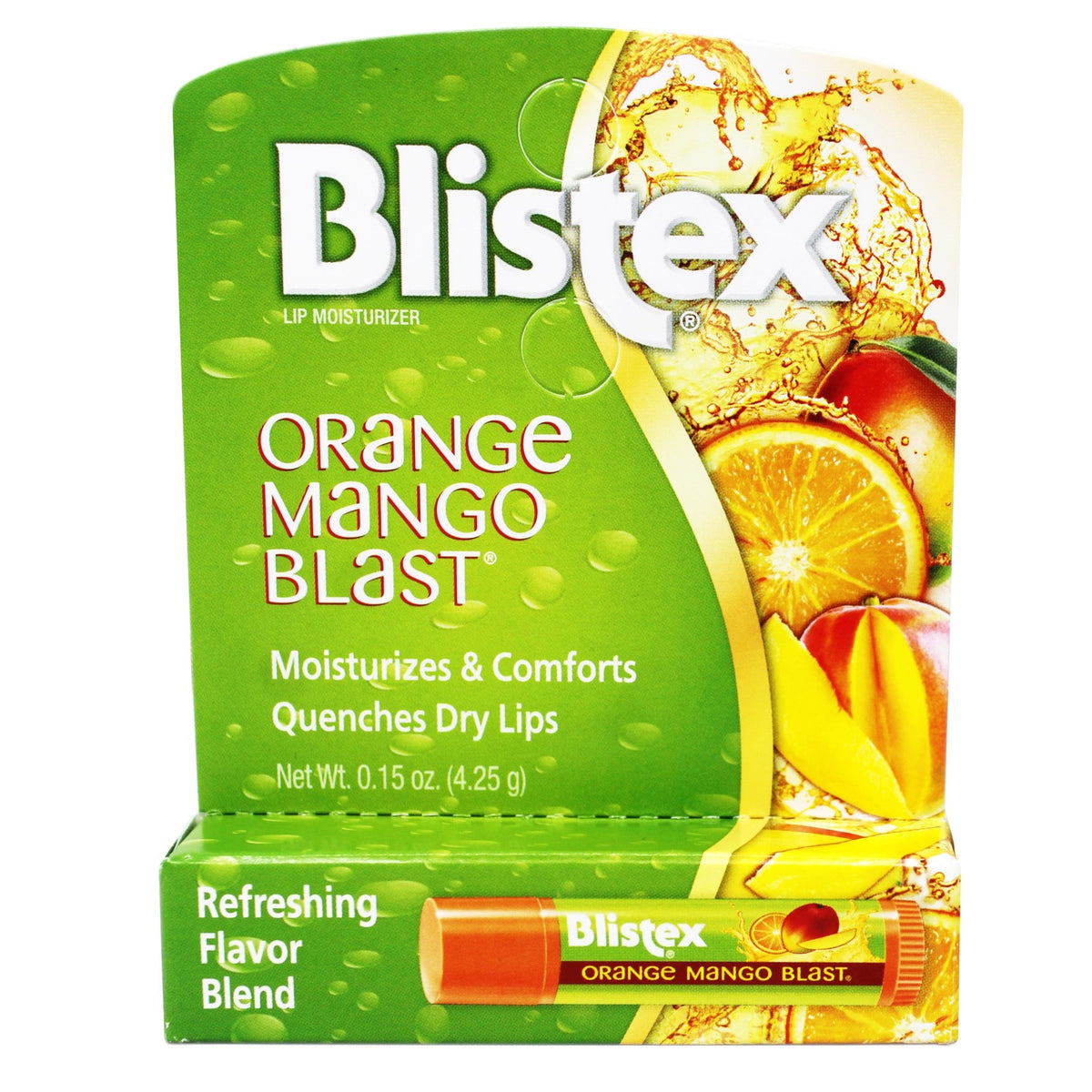 Moisturizing Lip Balm with Vitamin C & E - Tropical Orange Mango Flavor