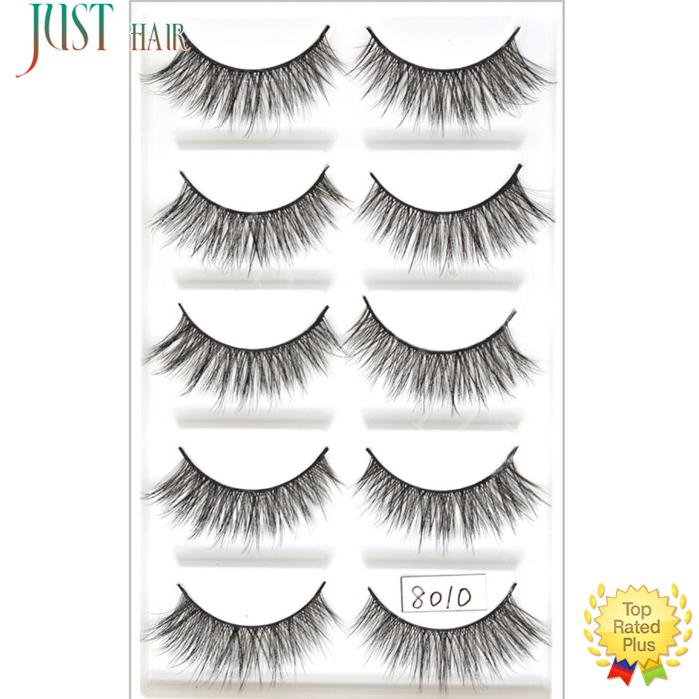 False Eyelash Extensions 3D Mink Fluffy Wispy Natural Look - 5 Pairs