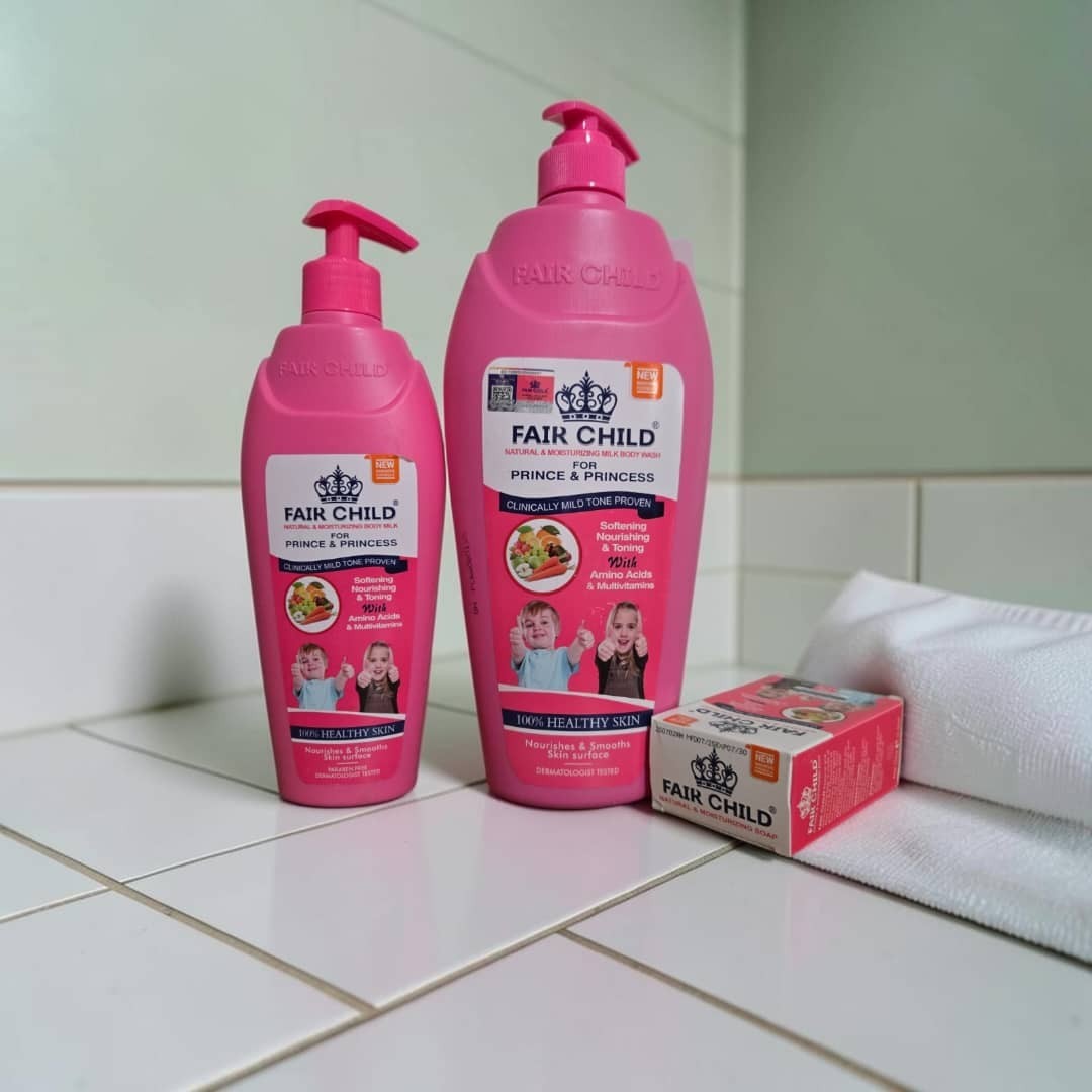 Natural Amino & Vitamin Shower Gel, Body Lotion & Soap Set