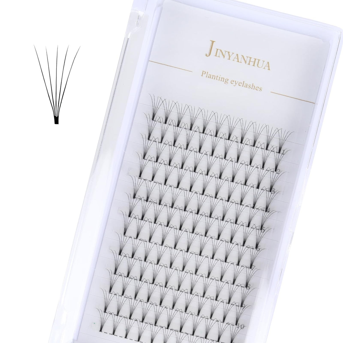 Premade 5D Eyelash Fans Extension - Hand-Made Mink Look, 10mm, Pack of 1