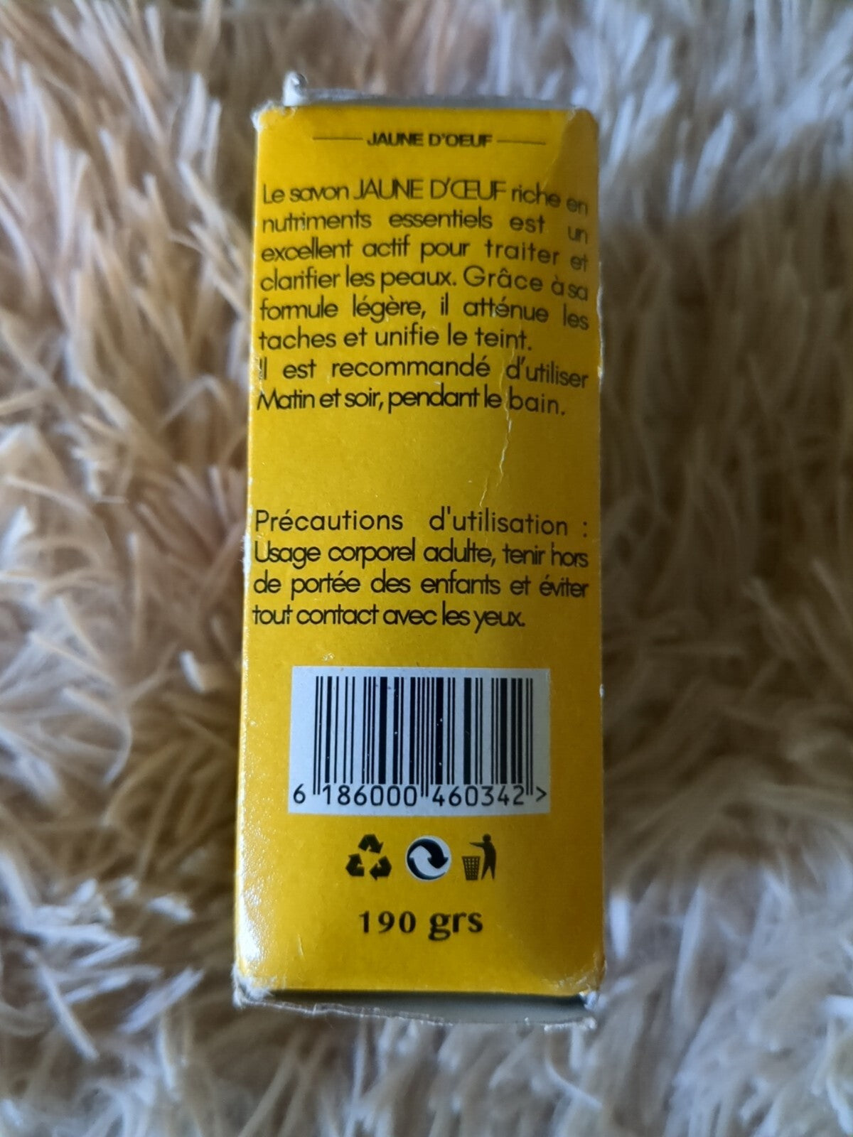 Egg Yolk Soap 190g - Natural Nourishing Bar for Skin Care