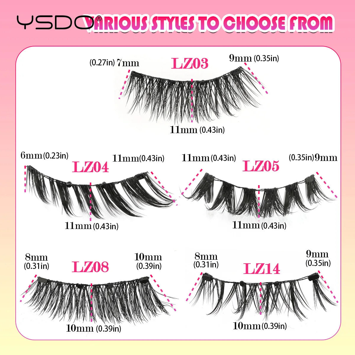 Magnetic 3D Mink Eyelash Kit - Reusable False Lash Set for Natural Look