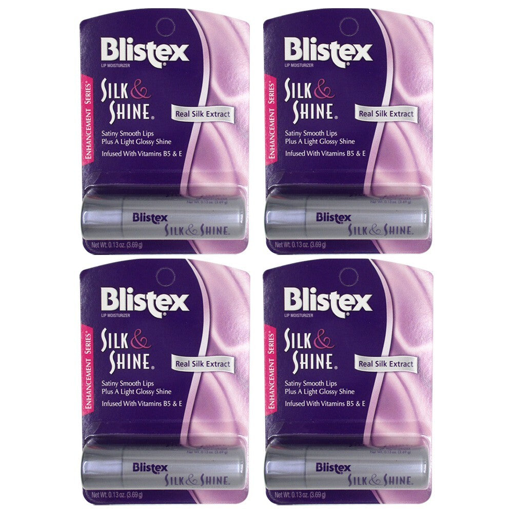 Lip Balm Set - Silky Soft, Moisturizing, Glossy Finish - 4 Pieces
