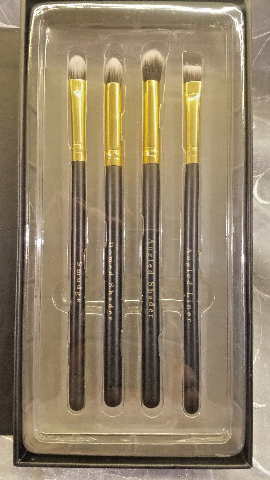 Angled Liner & Shader Brush Set - Smokey Eye Makeup Brushes (4-Piece)