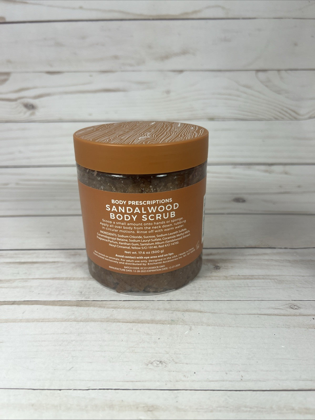 Body Prescriptions Sandalwood Scrub Deeply Exfoliating 17.6oz (2pk)