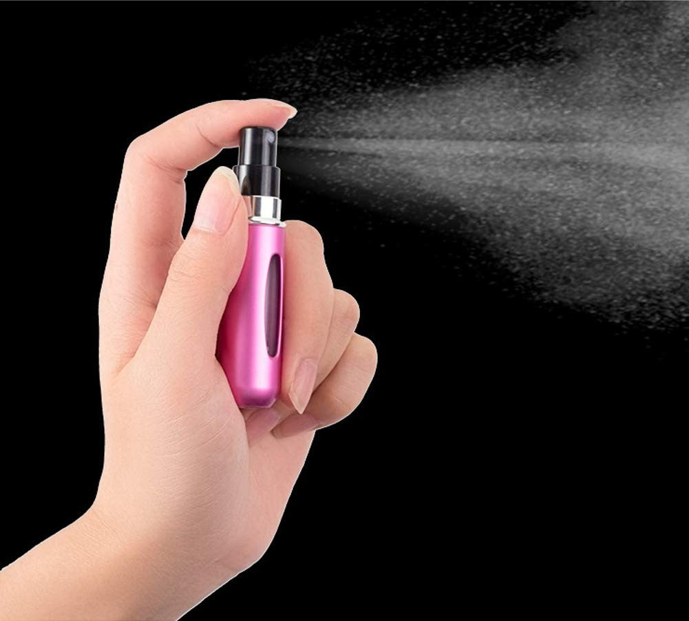 Refillable Perfume Atomizer Bottles Set - 5 Pack Travel Scent Sprayers