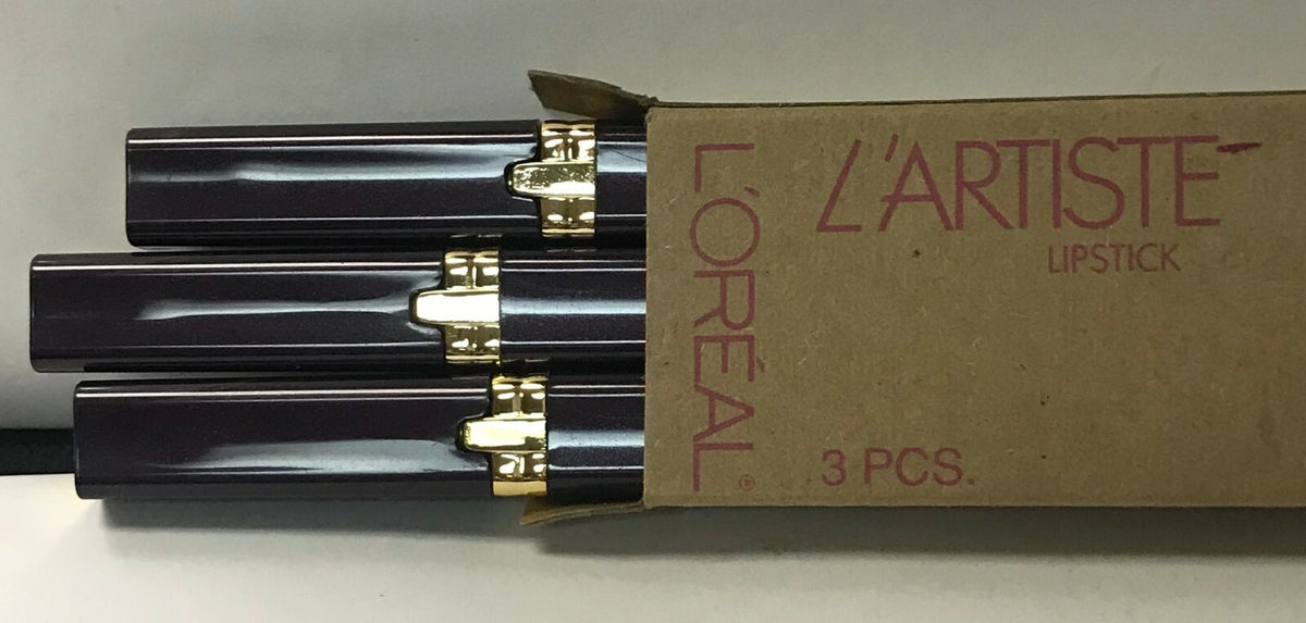 3 L'Oreal Lipstick Collection - Mauve Creme Lipstick - Collectible Set