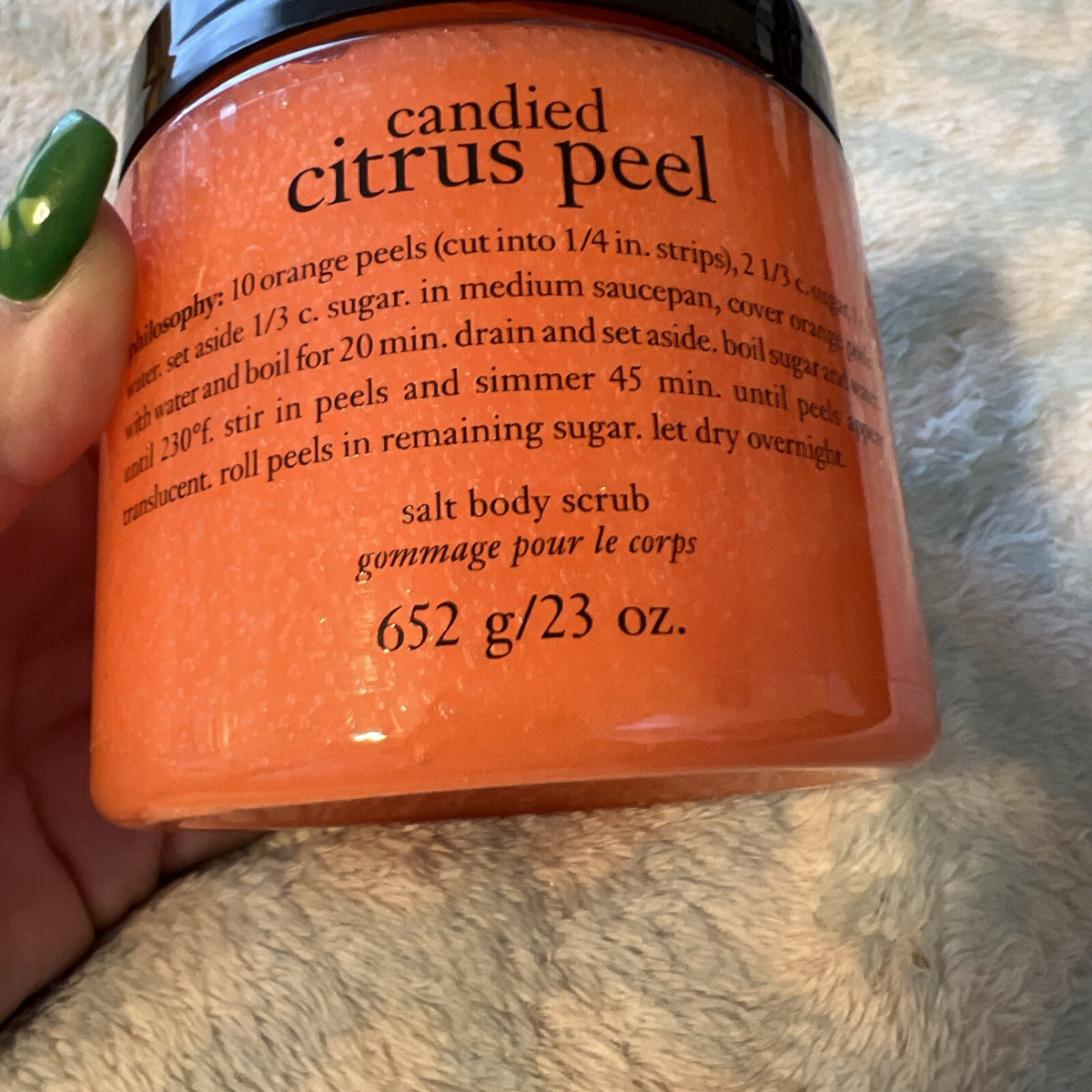 Philosophy Candied CITRUS PEEL Salt Body Scrub 23oz New And Sealed