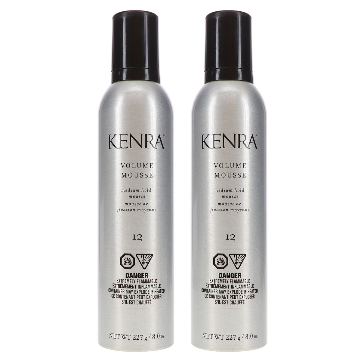 Kenra Medium Hold Volume Mousse #12 8 oz - 2 Pack for Natural, Shiny Hair